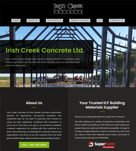 Website Design Irish Creek