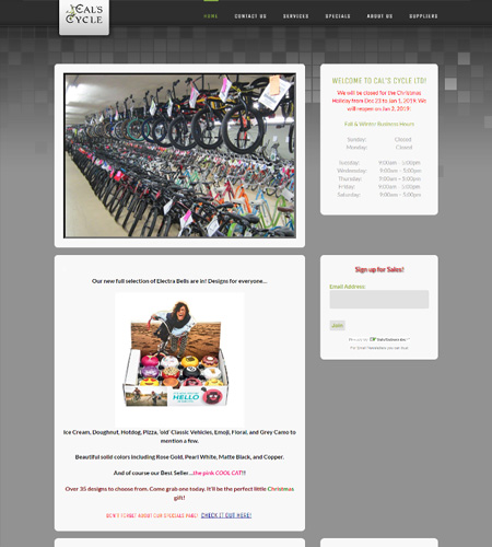 Website Design Cals Cycle