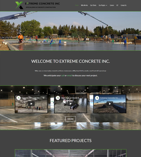 Website Design Extreme Concrete