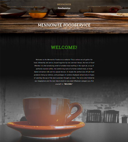 Website Design Mennonite Food