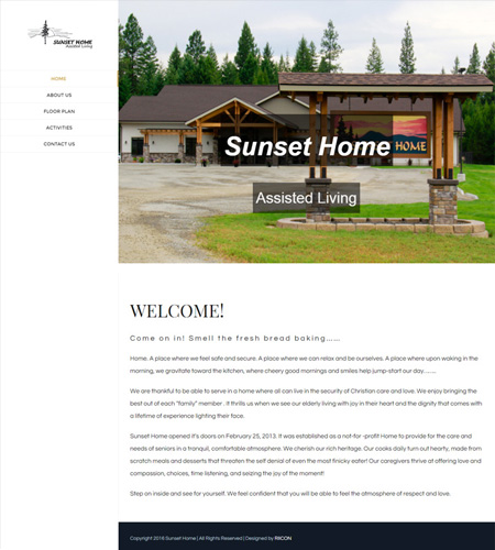 Website Design Sunset Home