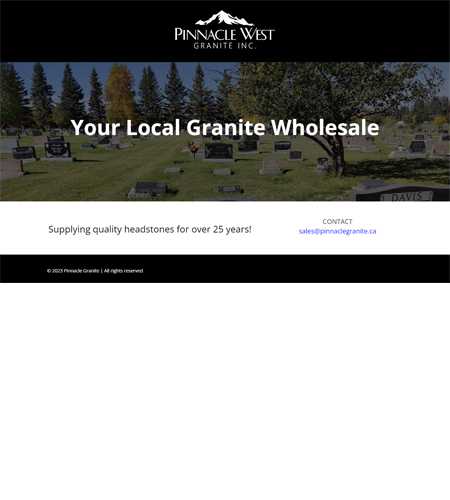 Website Design Pinnacle Granite